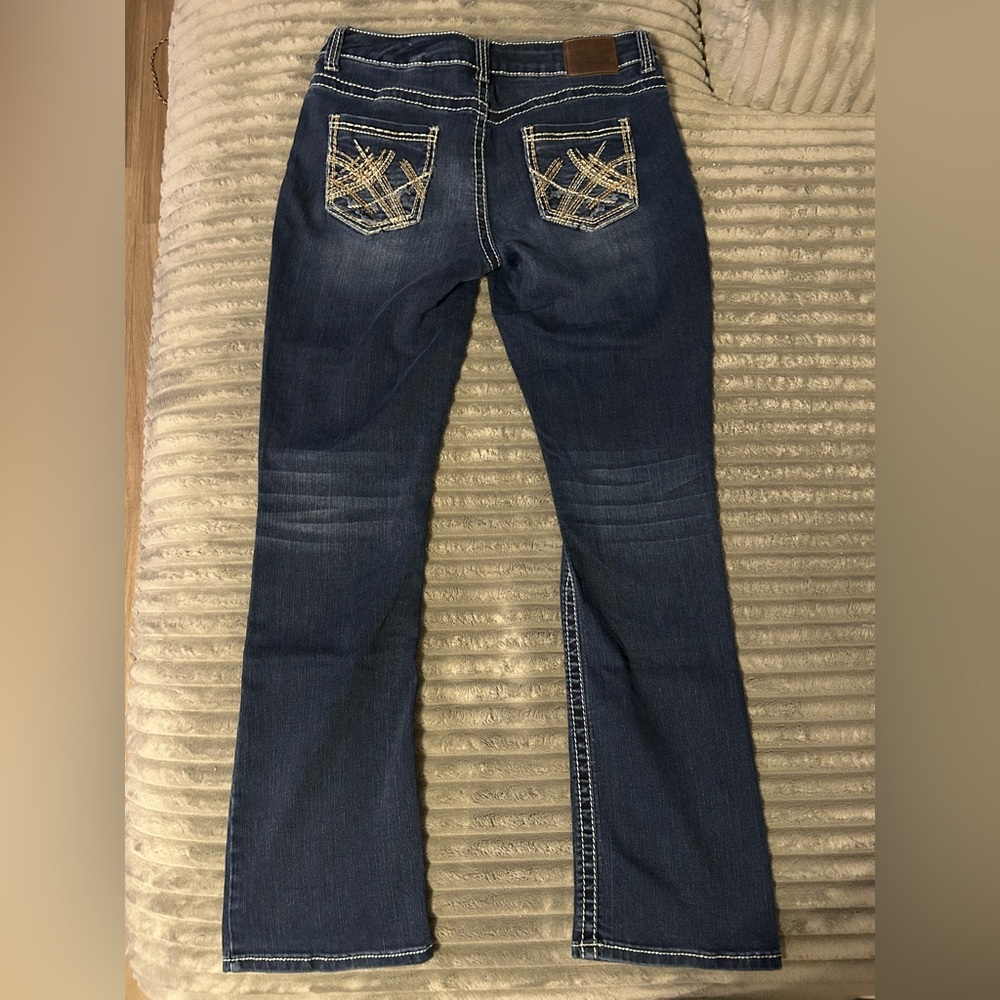 Maurices Dark Blue Boot Cut Jeans - Picture 2 of 8